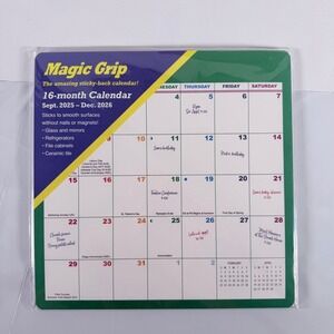 2026 Calendar Ink Rainbow Magic Grip 16-Month Wall Calendar 10x10 NWT